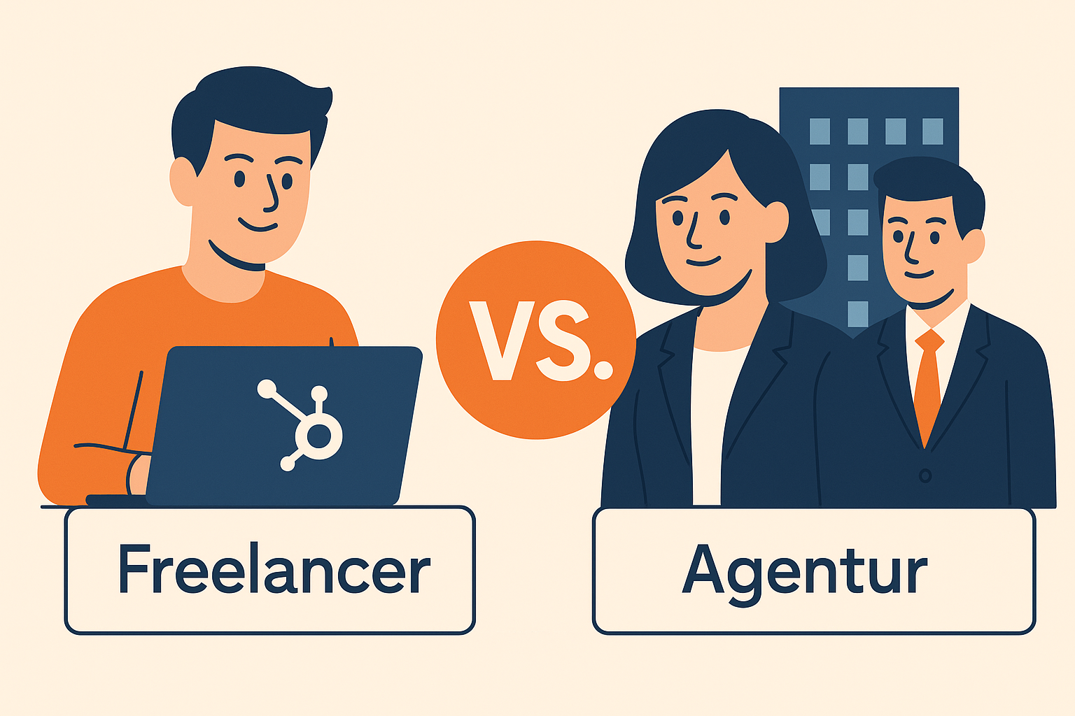 HubSpot Freelancer oder Agentur? Warum viele auf Freelancer setzen